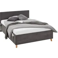 Meise Möbel Polsterbett Cool 120 x 200 cm anthrazit ohne Lattenrost