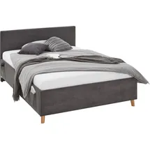 Meise Möbel Polsterbett Cool 120 x 200 cm anthrazit ohne Lattenrost