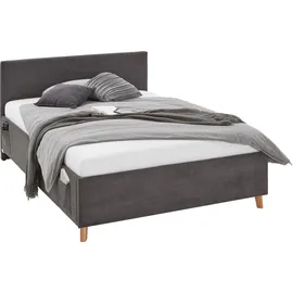 Meise Möbel Polsterbett Cool 120 x 200 cm anthrazit ohne Lattenrost