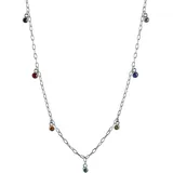 VIVANCE Collierkettchen 925-Sterling Silber rhodiniert Weiß