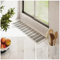MS Beschläge Lüftungsblech Weiß RAL9010 Aluminum Lüftungsgitter 150mm x