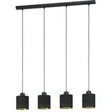 EGLO Pendelleuchte Esteperra Schwarz-Gold