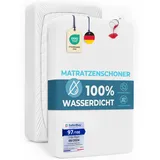 Dreamzie Matratzenschoner 90 x 190/200 Wasserdicht Dreamzie - Oeko-TEX - Atmungsaktive Anti-Allergie und Anti Milben