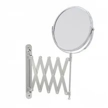 Testrut Axentia Kosmetikspiegel Wandspiegel 282802, Ø 16cm, 1-fach / 3-fach Vergrößerung, zum Schrauben, doppelseitig