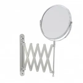 Testrut Axentia Kosmetikspiegel Wandspiegel 282802, Ø 16cm, 1-fach / 3-fach Vergrößerung, zum Schrauben, doppelseitig