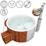 Holzklusiv Hot Tub Spa Deluxe Clean Wanne Weiß,