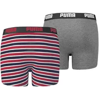 Puma Basic Boxer Printed Stripes 2P Ribbon red 176