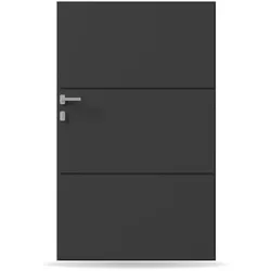 Gartentür, Einzeltor, Modell Mannheim, Aluminium, Anthrazit, flexible Befestigungssysteme, individuell konfigurierbar