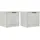 vidaXL Nachtschrank 2 Stk. 40 x 39 x 40 cm Betongrau