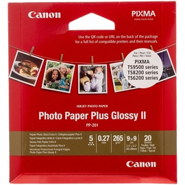 Canon Plus Glossy II PP-201 8,9 x 8,9 cm 265 g/m2 20 Blatt