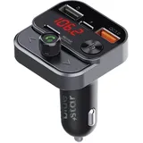 Bluestar Audio Adapter Zigarettenanzünder - Sender Fm Qc3.0 30w Autostream Bt84b schwarz