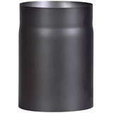 FireFix R200/2 Ofenrohr aus 2 mm starken Stahl (Rauchrohr) in 200 mm Durchmesser, für Kaminöfen und Feuerstellen, Senotherm, schwarz, 250 mm lang