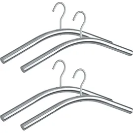 Wenko Kleiderbügel Dry silber, 4 St.