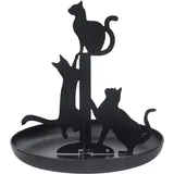 Kikkerland Black Cats Jewelry Stand