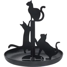 Kikkerland Black Cats Jewelry Stand