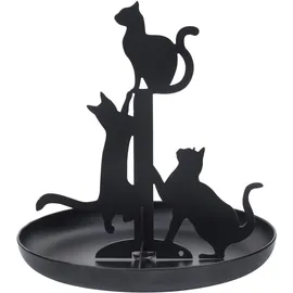 Kikkerland Black Cats Jewelry Stand