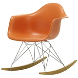 Vitra - Eames Plastic Armchair RAR RE, Ahorn gelblich / Chrom / rostorange
