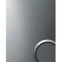 wallface Dekorpaneele, Metalloptik, glatt - silberfarben