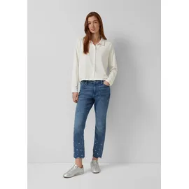 s.Oliver Ankle-Jeans Betsy/Slim Fit/Mid Rise/Slim Leg/Perlendetail / 40