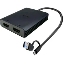 iTEC I-TEC USB-A/USB-C Dual 4K HDMI Video Adapter