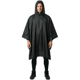 Trekmates Regenponchos Unisex Schwarz One Size