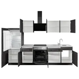 WIHO KÜCHEN Küchenzeile Cali 280 cm grau