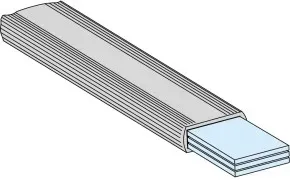 Schneider Electric LVS04743 PrismaSeT-P, flexibles Kupferband, isoliert, 20x3mm, maximaler Bemessungsbetriebsstrom=250A, Länge=1800mm