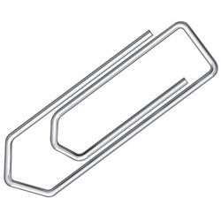 Büroklammer, 32mm, 100 Stück, verzinkt