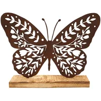 Badeko Dekofigur Schmetterling 32 cm rostbraun