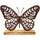 Badeko Dekofigur Schmetterling 32 cm rostbraun
