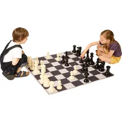 Achoka, Spielteppich + Spielmatte, Spielteppich Schach (100 x 100 cm)