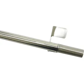 GARDINIA Klemmstange Press & Go Filigrano Zylinder Ø 8 - 10 mm 80 - 110 cm edelstahl-optik