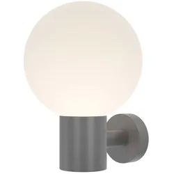 Wandlampe Wandleuchte Außenlampe Hauswand Eingang Wetterfest grau E27 Höhe 28cm