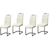 Hti-Living Schwingstuhl Kunstleder creme