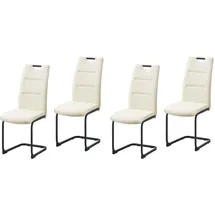 Hti-Living Schwingstuhl Kunstleder creme