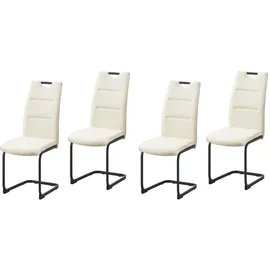 Hti-Living Schwingstuhl Kunstleder creme