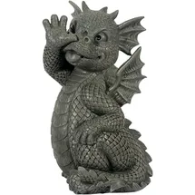 MystiCalls Gartendrache Langnase - Gartenfigur, Lange Nase, Deko, Drache