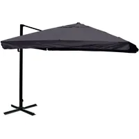 Mendler Gastronomie-Ampelschirm HWC-A96 Flap 300 x 300 cm anthrazit