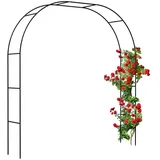 Relaxdays Rosenbogen 250 x 235/180 cm Schwarz