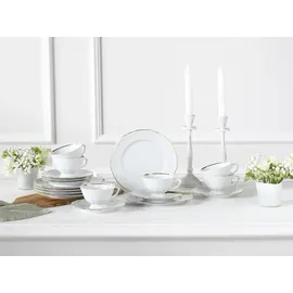CreaTable Maria Theresia Kaffeeservice 18-tlg. goldfarben/weiß