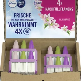 Febreze 3Volution Duftstecker 4x Nachfüllflakons Aprilfrisch, 3 Abwechselnde Düfte Zum Bekämpfen Von Gerüchen