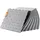 Vevor Garagen-Bodenbeschläge, 305 x 305 x 13,4 mm, 25er-Set Industrieboden, rutschfeste doppelseitige Struktur-Garagenboden, für Garagen, Keller, Reparaturwerkstätten,Silber