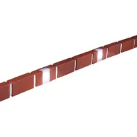 Hti-Living Beeteinfassung 930 cm Ziegelstein mit Beleuchtung