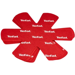 Tefal K22030 Pfannenschoner 4er-Set 4 Teile, rot / weiß (Kochgeschirr)