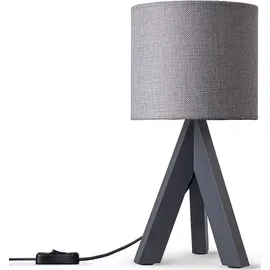 Paco Home Bajo Canvas Uni Color Schwarz