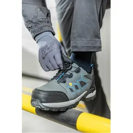 Högert FULDE Sicherheitsschuhe LACE SYSTEM S3S SR FO ESD, Halbschuhe, EPA-Zone, Schutz vor elektrostatischer Entladung, Schnelle und einfache Schnürregul... - Schwarz - 46