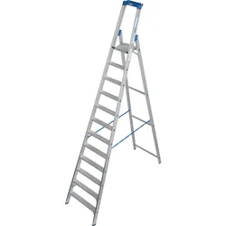 Krause STABILO Stehleiter mit R13 Stufen, 12 Stufen, Arbeitshöhe 4,80 m