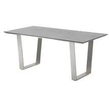 Niehoff Gartentisch 200 x 95 x 76 cm HPL Granit-Design/Weiß