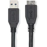 Nedis N CCGL61500BK05 | USB 5 Gb/s Kabel, A-Stecker | Micro-B-Stecker, 0,5m, Schwarz