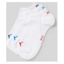 Puma Sneakersocken 3er Pack Weiß/Rot/Blau 39-42